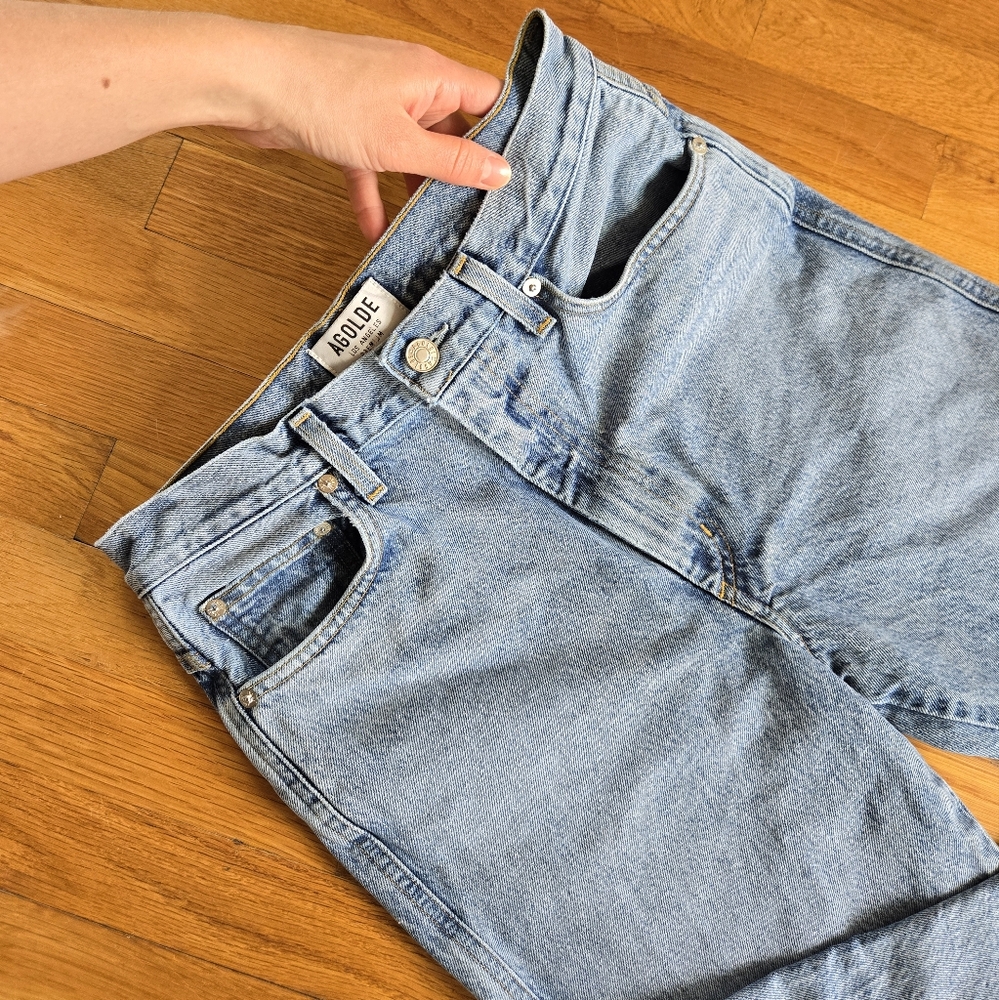 Agolde Sky Blue Denim Pants